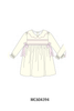 Cream smocked bow dress