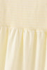 Cream smocked mom tiered dress