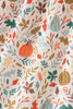 Sage pumpkin embroidery leaves dress