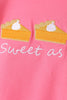 Pink sweet as pie embroidery ruffle bloomer set