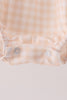 Navy sweet as pie embroidery gingham bubble