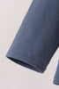 Navy sweet as pie embroidery pants Set