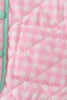 Pink hydrangea gingham ruffle jacket