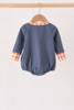 Navy goose applique bubble