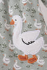 Grey goose applique ruffle dress