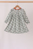 Grey goose applique ruffle dress