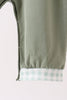 Green Solid Romper