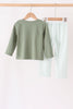 Green Gingham Pants Set