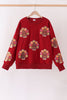 Rust turkey sequin mom&me top