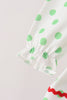 Green grinch embroidery dot bloomer set