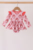 Pink santa claus bamboo ruffle bubble