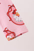 Pink santa claus bamboo ruffle bubble