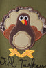 Forest camouflage turkey applique bubble