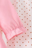 Pink turkey applique ruffle pants set