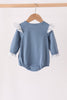 Teal turkey french knot ruffle bubble