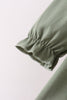 Green goose pumpkin embroidery pants set