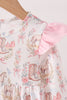 Pink horse ruffle bubble