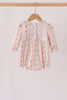Pumpkin Pie Bow Embroidery Ruffle Bubble
