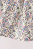 Blue turkey embroidery dress