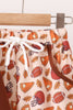 Brown touchdown football embroidery pants set