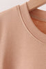 Brown deer embroidery top