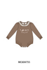 Brown Howdy Y'ALL western embroidery ruffle bubble