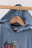 Blue Howdy Y'ALL boots embroidery hoodie