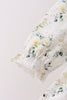 Sage floral smocked ruffle pants set