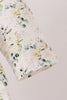 Sage floral smocked ruffle dress
