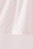 Pink french knot dot pants set