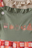 Green Pumpkin Embroidery 2cp jumpsuit set
