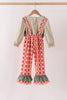 Green Pumpkin Embroidery 2cp jumpsuit set