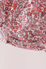 Maroon thankful floral leaves embroidey bubble