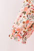 Green floral bow ruffle mom&me dress