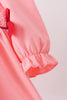 Pink turkey smocked bow bloomer set