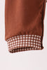 Brown turkey embroidery romper