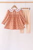 Fall floral print pants set