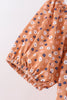 Fall floral print mom dress