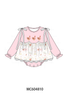 Pink chicken embroidery bubble