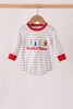 Gray Stripe Daddy's Helper Embroidery Bubble