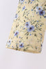 Yellow Floral Bow Applique Pants Set