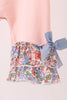 Pink Chicken Applique Ruffle Romper