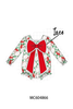 Red Santa Bow Lace Bubble
