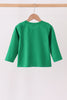Green Farm Cow Embroidery Top