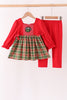 Red Grinch Smocked Pants Set