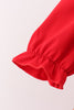Red Grinch Smocked Pants Set