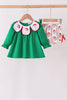 Green Santa Embroidery Bloomer Set