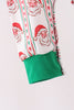 Green Santa Embroidery Romper
