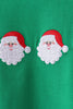 Green Santa Embroidery Pants Set