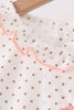 Pink Gingerbread Embroidery Ruffle Dress